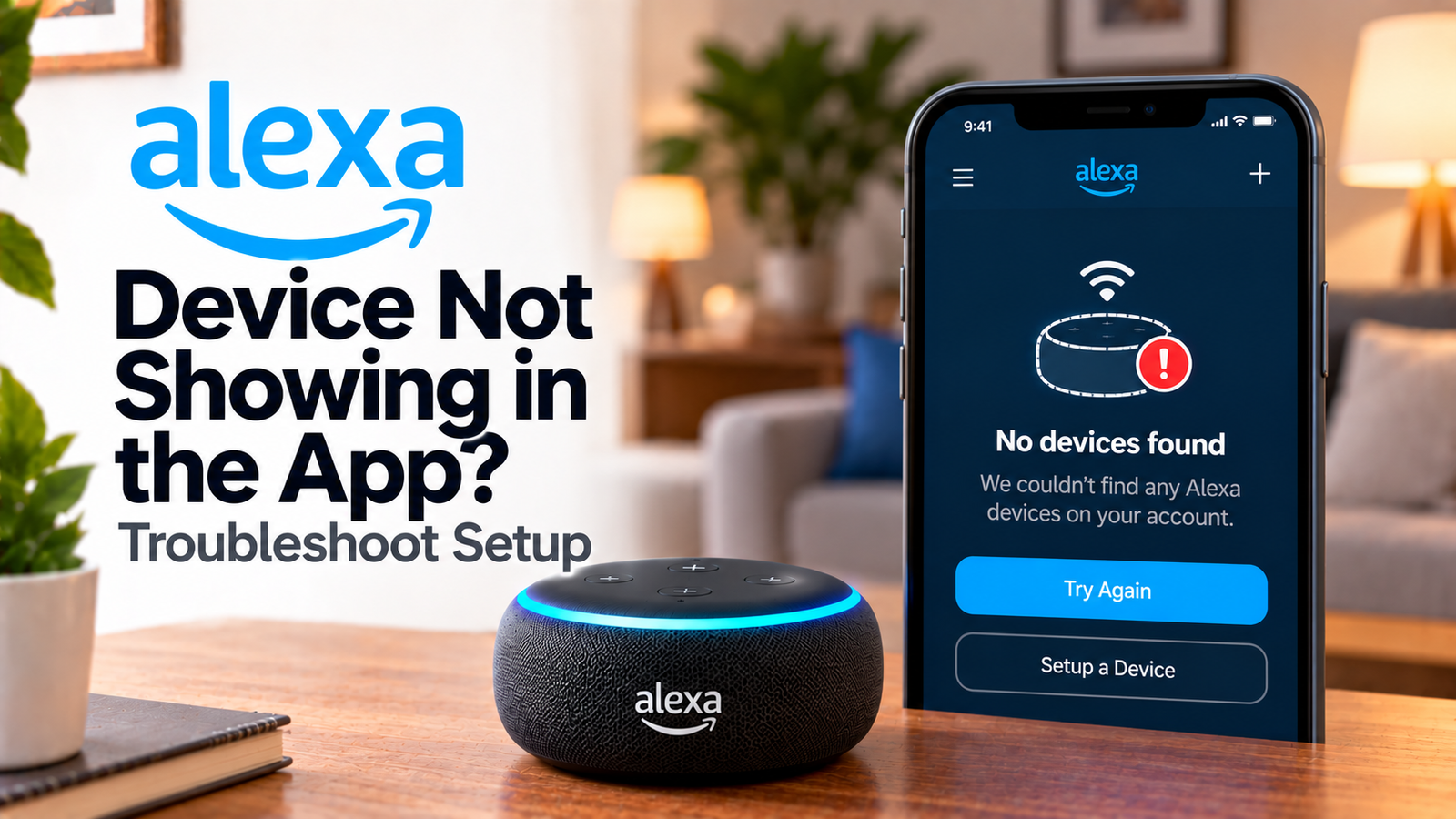 Alexa device not showing in app troubleshooting guide