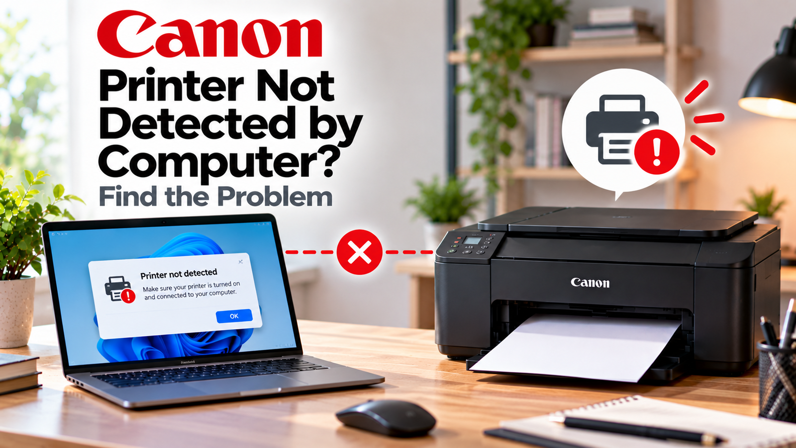 Canon printer not detected by computer troubleshooting guide