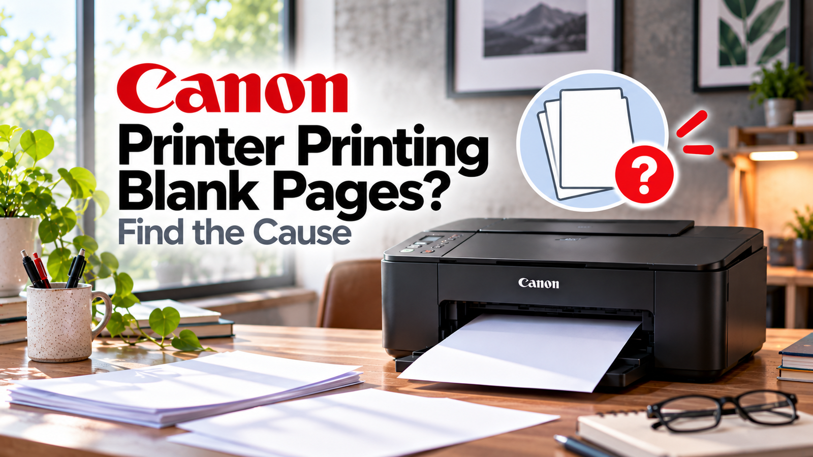 Canon printer printing blank pages troubleshooting guide