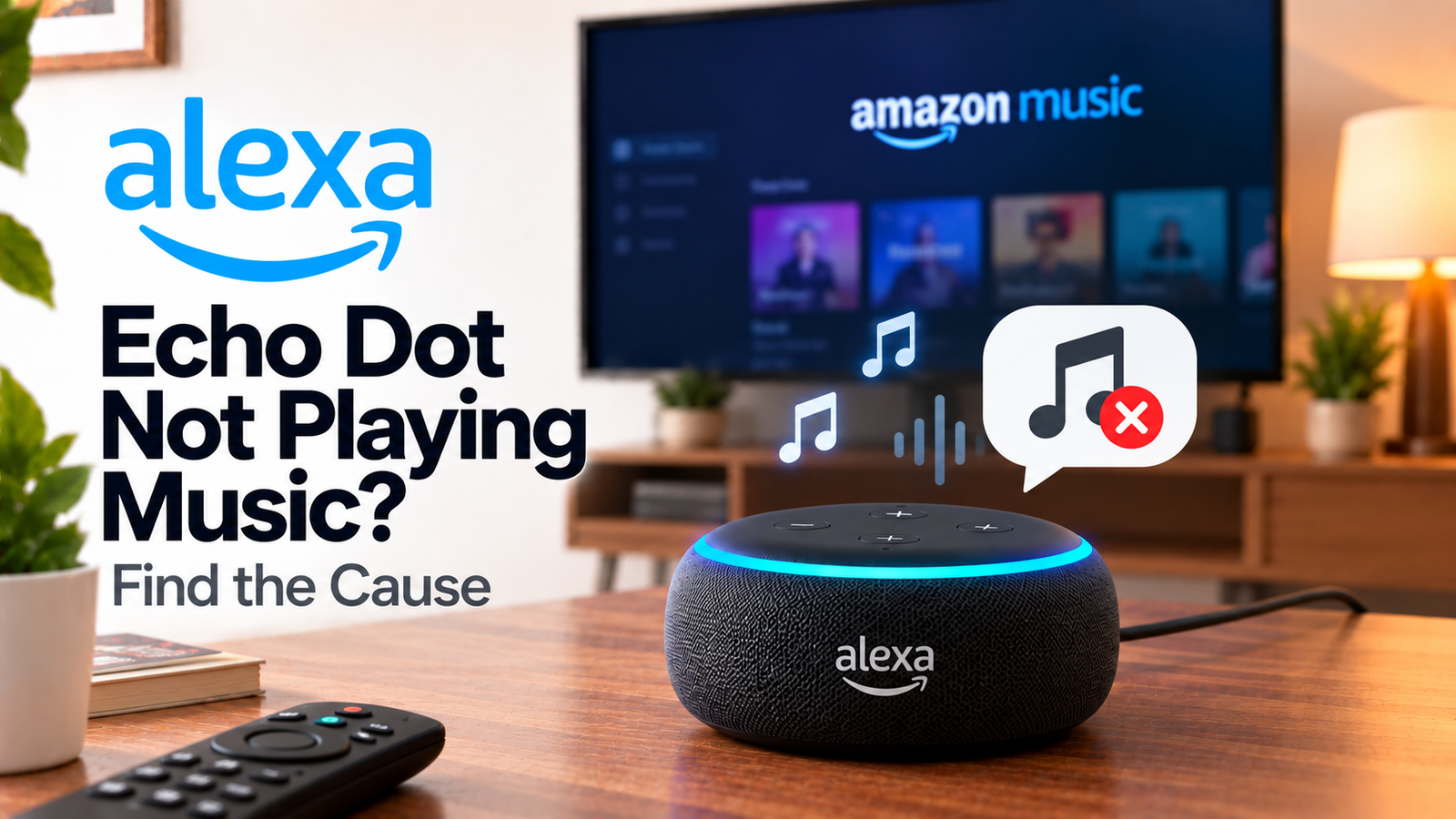 Echo Dot not playing music troubleshooting guide