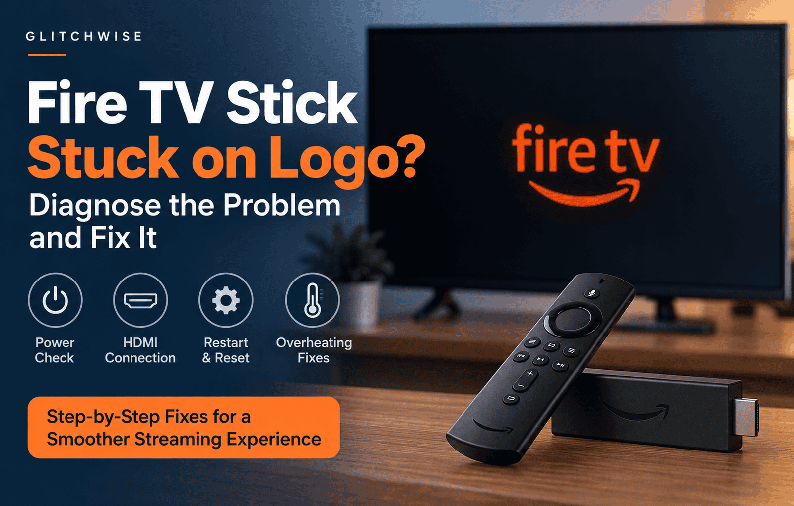 Fire TV Stick stuck on logo
