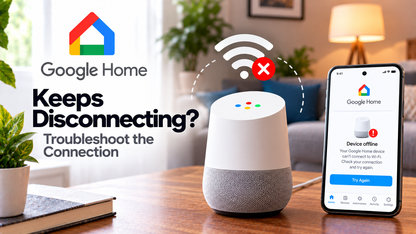 Google Home keeps disconnecting troubleshooting guide