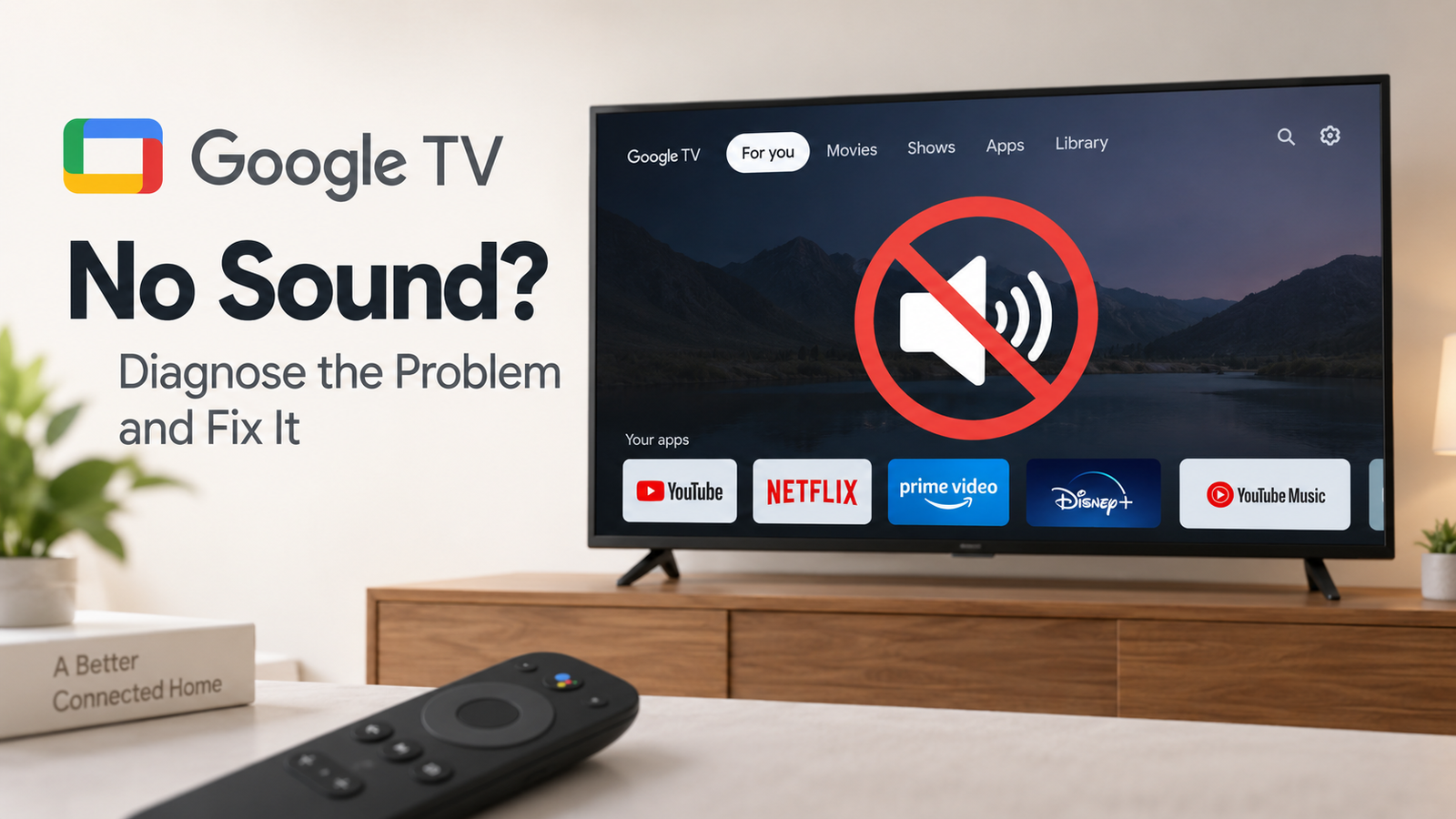 Google TV no sound