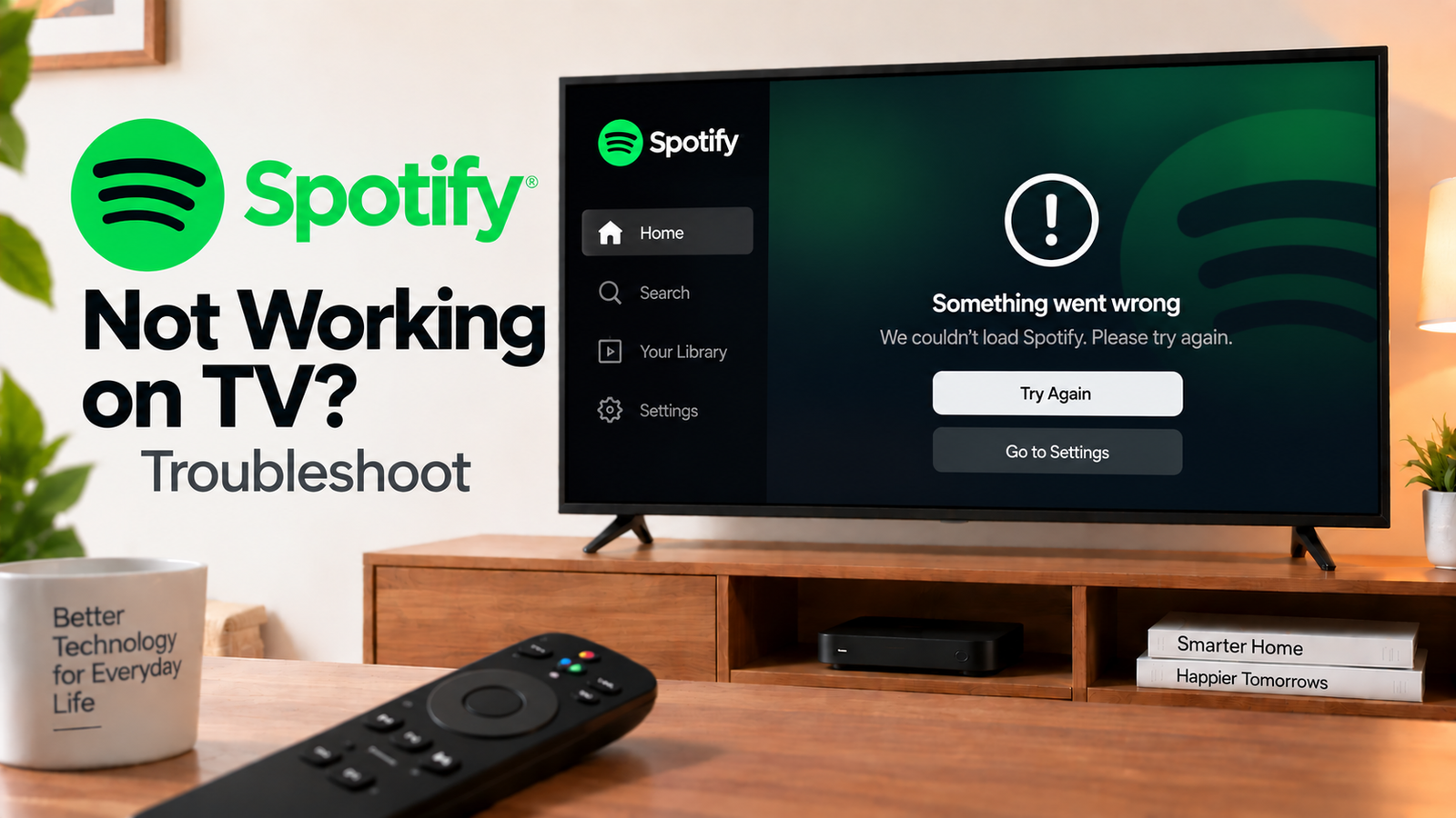 Spotify not working on TV troubleshooting guide