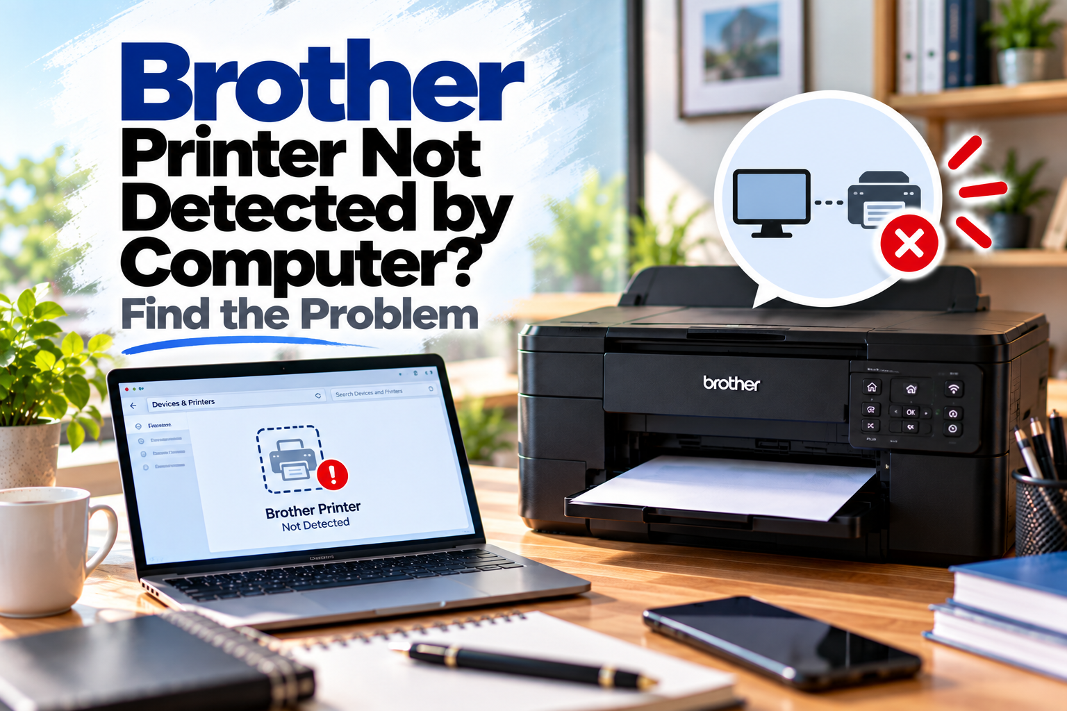 Brother printer not detected by computer troubleshooting guide