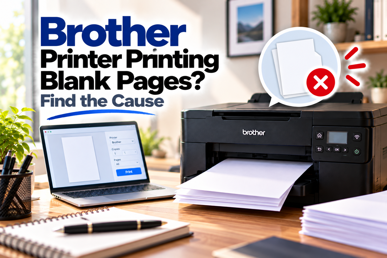 Brother printer printing blank pages troubleshooting guide