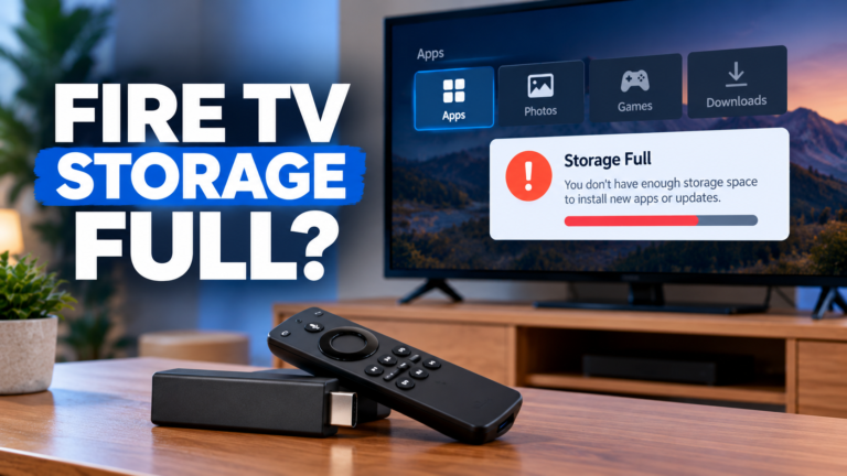 Fire TV storage full troubleshooting guide