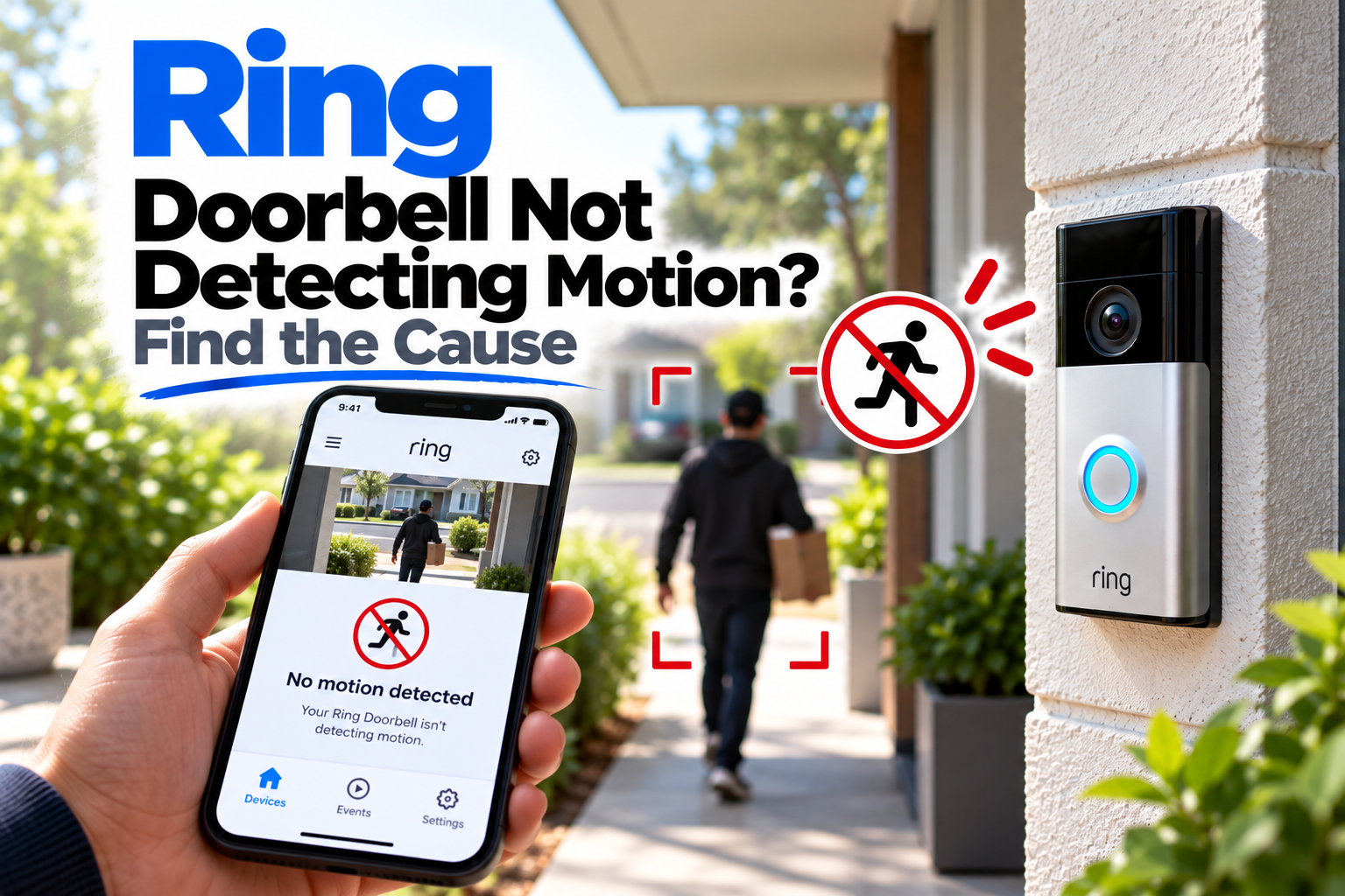 Ring Doorbell not detecting motion troubleshooting guide
