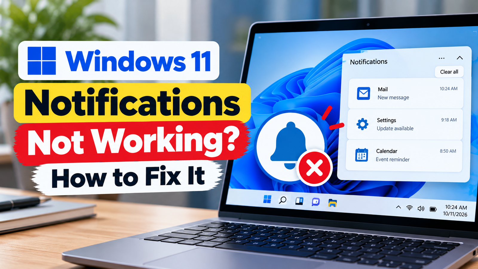 Windows 11 Notifications Not Working troubleshooting guide